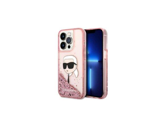 obrazok z galerie Karl Lagerfeld case for iPhone 14 Pro 6,1&quot; KLHCP14LLNKHCP pink hardcase Glitter Karl Head