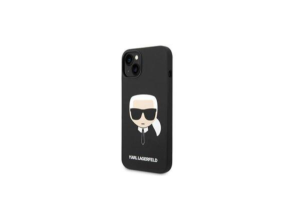 obrazok z galerie Karl Lagerfeld case for iPhone 14 Plus 6,7&quot; KLHCP14MSLKHBK hardcase black Silicone Karl`s Head
