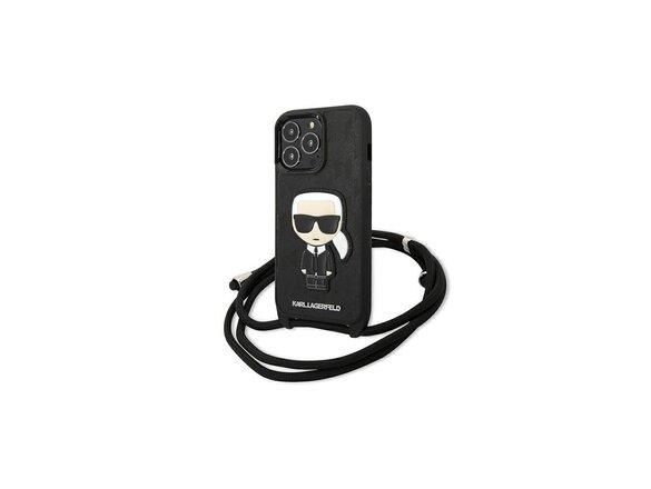 obrazok z galerie Karl Lagerfeld case for iPhone 13 Pro KLHCP13LCMNIPK black hard case Iconic