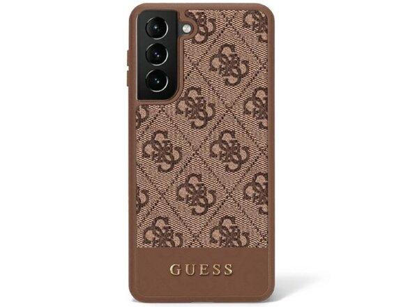 obrazok z galerie Guess case for Samsung Galaxy S23 Plus GUHCS23MG4GLBR brown hardcase 4G Stripe Collection