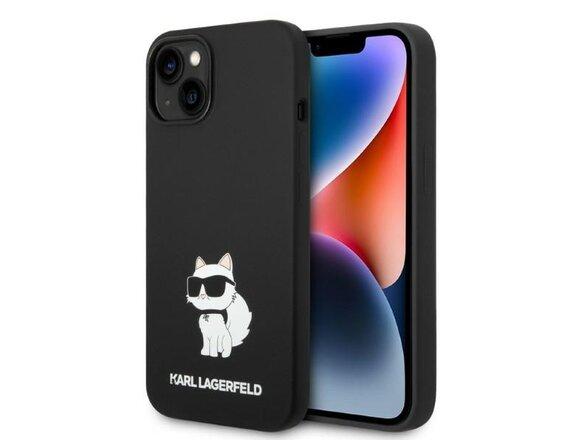 obrazok z galerie Karl Lagerfeld case for iPhone 14 Plus 6,7&quot; KLHCP14MSNCHBCK black HC Silicone NFT Choupette