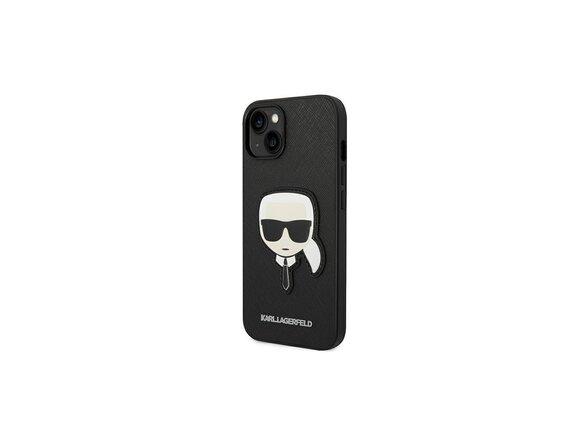 obrazok z galerie Karl Lagerfeld case for iPhone 14 Pro Max 6,7&quot; KLHCP14XSAPKHK black PU Saffiano case with Karl