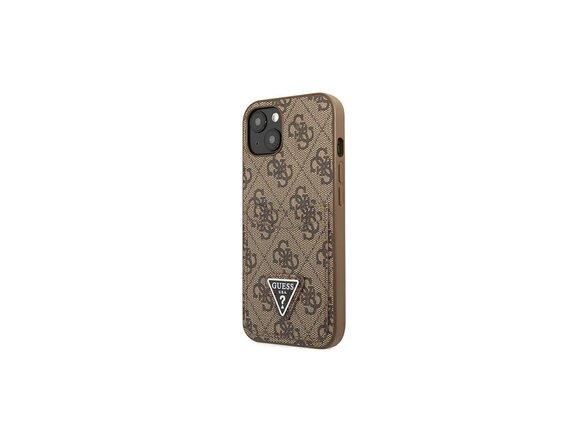 obrazok z galerie Guess case for iPhone 13 Pro / 13 6,1&quot; GUHCP13LP4TPW brown hardcase 4G Triangle Logo Cardslot