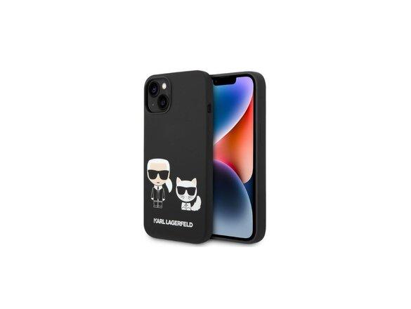 obrazok z galerie Karl Lagerfeld case for iPhone 14 Pro Max 6,7&quot; KLHMP14XSSKCK black HC Magsafe Liquid Silicone