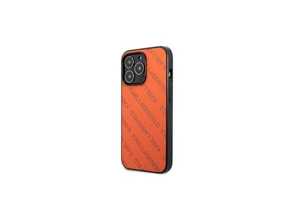 obrazok z galerie Karl Lagerfeld case for iPhone 13 Pro KLHCP13LPTLO orange hard case Allover Logo