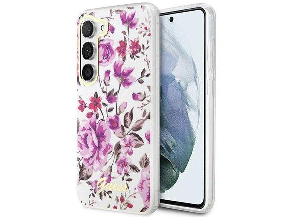 obrazok z galerie Guess case for Samsung Galaxy S23 Plus GUHCS23MHCFWST white HC IML Flower