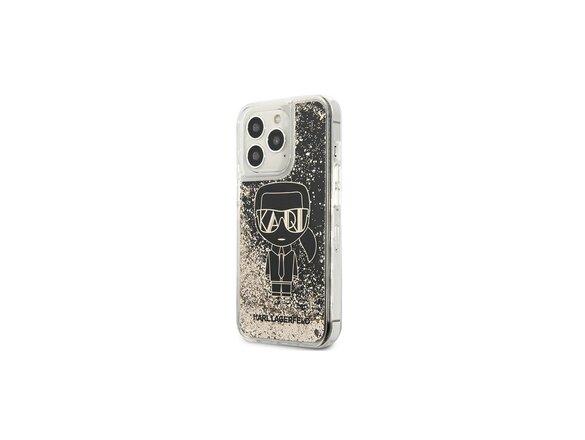 obrazok z galerie Karl Lagerfeld case for iPhone 13 Pro Max KLHCP13XLGGKBK black hard case Liquid Glitter Iconic