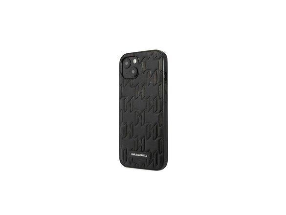 obrazok z galerie Karl Lagerfeld case for iPhone 13 Mini KLHCP13SMNMP1K black hard case Monogram and plaque