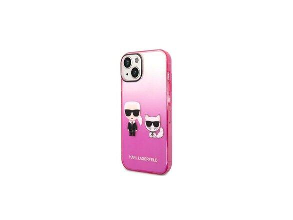 obrazok z galerie Karl Lagerfeld case for iPhone 14 Plus 6,7&quot; KLHCP14MTGKCP pink HC PC/TPU K&Choupette Centered
