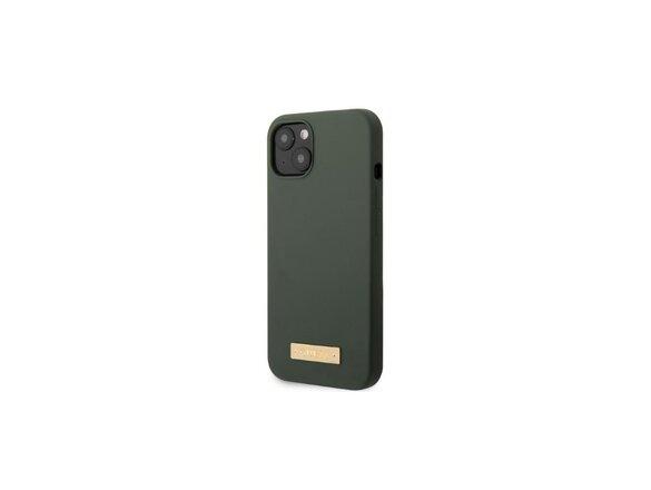 obrazok z galerie Guess case for iPhone 13 Pro / 13 6,1&quot; GUHMP13LSPLA green hard case Silicone Logo Plate MagSaf
