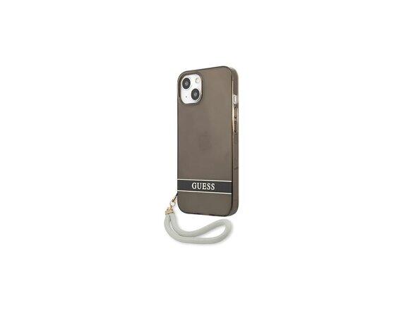 obrazok z galerie Guess case for iPhone 13 6,1&quot; GUHCP13MHTSGSK balck hard case Translucent Stap