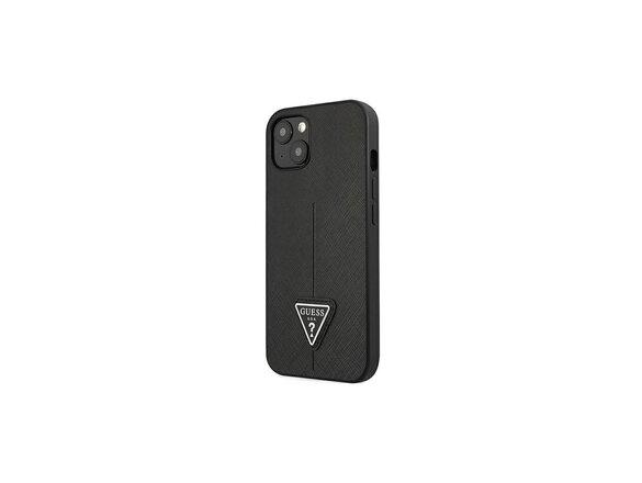 obrazok z galerie Guess case for iPhone 14 Pro 6,1&quot; GUHCP14LPSATLK black HC Saffiano PU Triangle