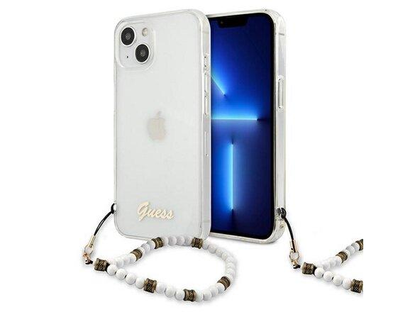 obrazok z galerie Guess case for iPhone 13 Pro / 13 6,1&quot; GUHCP13LKPSWH Transparent hard case White Pearl