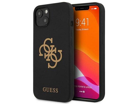 obrazok z galerie Guess case for iPhone 13 Mini 5,4&quot; GUHCP13SLS4GGBK black hard case Silicone 4G Logo