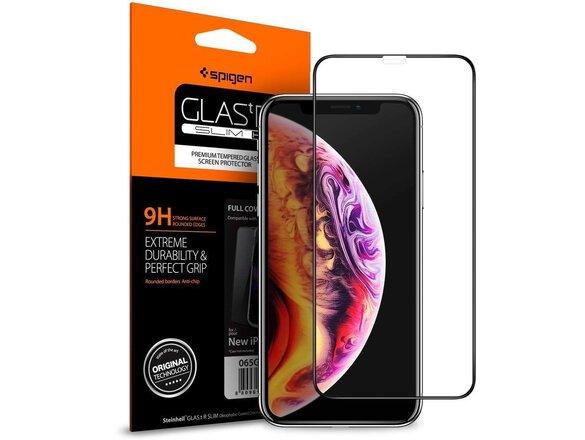 obrazok z galerie Spigen tempered glass Glass FC for iPhone X / XS / 11 Pro black