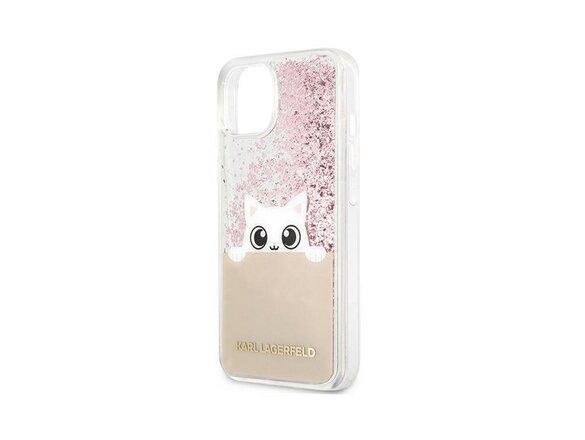 obrazok z galerie Karl Lagerfeld case for iPhone 13 Pro Max 6,7&quot; KLHCP13XPABGNU pink hardcase PEEK A BOO Liquid