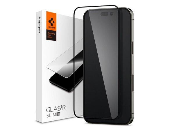 obrazok z galerie Spigen tempered glass  Glass FC for iPhone 14 Pro 6,1&quot; black
