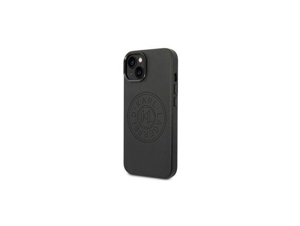 obrazok z galerie Karl Lagerfeld case for iPhone 14 Plus 6,7&quot; KLHCP14MFWHK black PU Leather case Perforated Logo