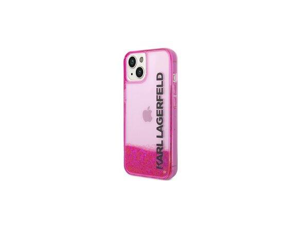 obrazok z galerie Karl Lagerfeld case for iPhone 14 Pro 6,1&quot; KLHCP14LLCKVF pink Liquid Glitter Translucent case