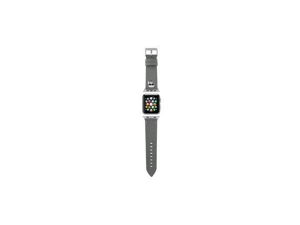 obrazok z galerie Karl Lagerfeld case for 42 / 44  KLAWLOKHG Apple Watch Strap Saffiano KH silver
