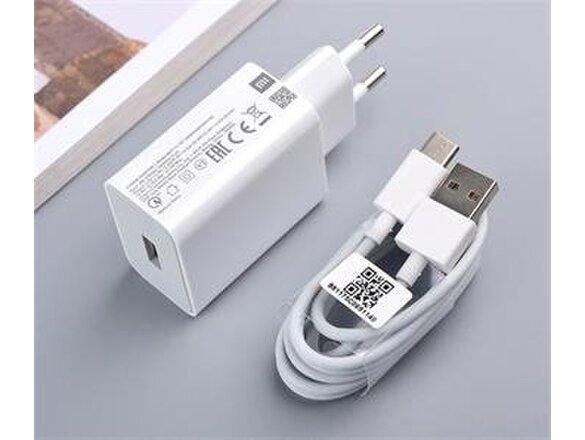 obrazok z galerie Xiaomi MDY-11-EP 3A 22,5W USB Cestovní Nabíječka + Type C Kabel White (Bulk)