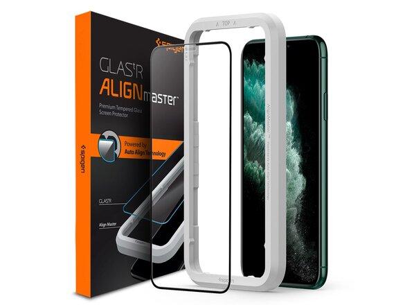 obrazok z galerie Spigen tempered glass Alm Glass FC for iPhone 11 Pro Max black