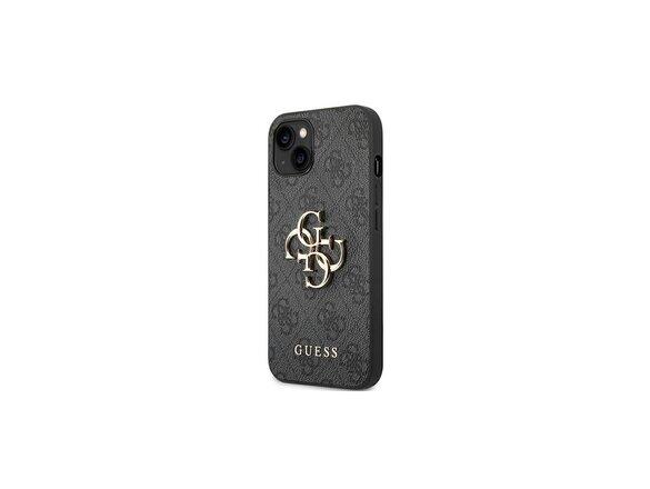 obrazok z galerie Guess case for iPhone 14 Pro 6,1&quot; GUHCP14L4GMGGR gray PU Leather 4G Big Metal Logo