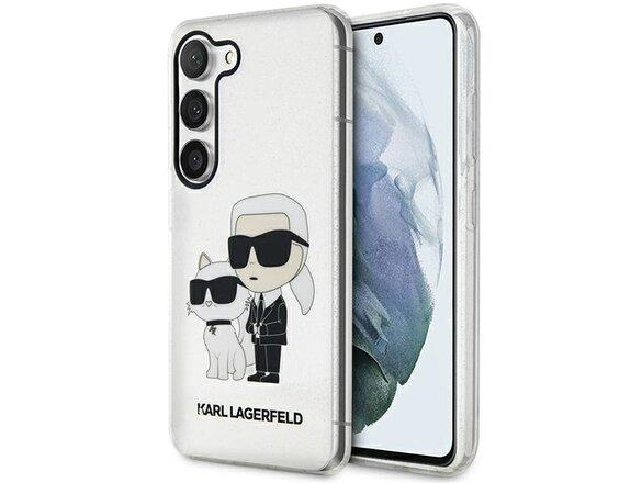 obrazok z galerie Puzdro Karl Lagerfeld Samsung Galaxy S23 Plus KLHCS23MHNKCTGT transparent HC IML Glitter NFT K&C