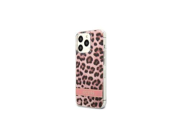 obrazok z galerie Guess case for IPhone 13 Pro Max 6,7&quot; GUHCP13XHSLEOP hard case pink Leopard Electro Stripe