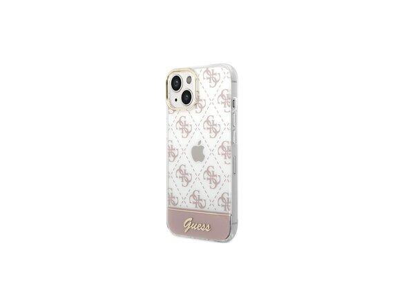 obrazok z galerie Guess case for iPhone 14 Plus 6,7&quot; GUHCP14MHG4MHP pink hardcase 4G Pattern Script