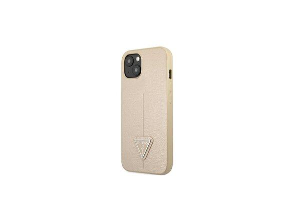 obrazok z galerie Guess case for iPhone 13 6,1&quot; GUHCP13MPSATLE beige hard case Saffiano Triangle Logo