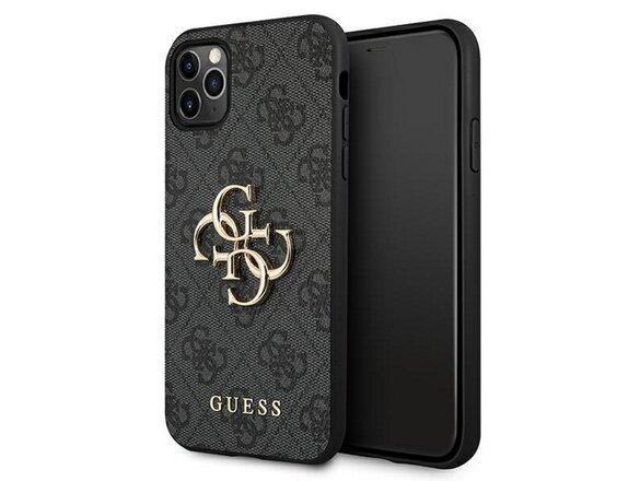 obrazok z galerie Guess case for iPhone 13 Pro Max 6,7&quot; GUHCP13X4GMGGR grey hard case 4G Big Metal Logo