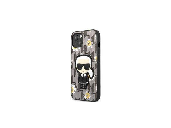 obrazok z galerie Puzdro Karl Lagerfeld iPhone 13 Pro Max KLHCP13XPMNFIK1 gray hard case Monogram Iconic Karl