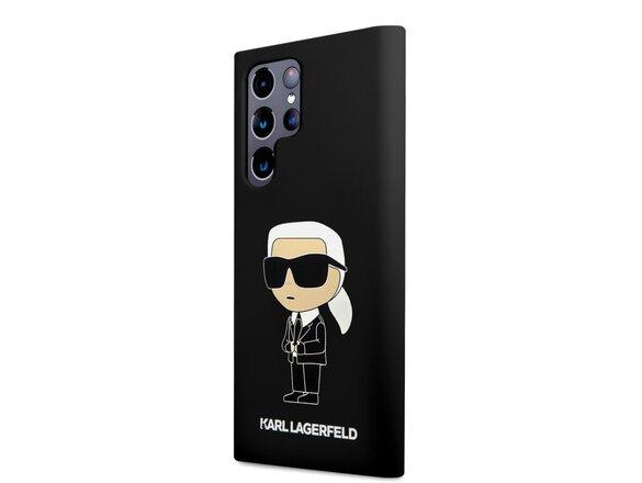 obrazok z galerie Karl Lagerfeld Liquid Silicone Ikonik NFT Zadní Kryt pro Samsung Galaxy S23 Ultra Black