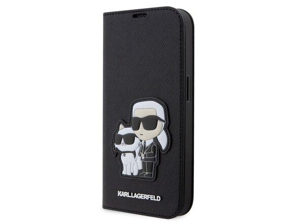 obrazok z galerie Karl Lagerfeld PU Saffiano Karl and Choupette NFT Book Pouzdro pro iPhone 14 Pro Max Black