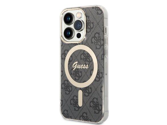 obrazok z galerie Guess 4G IML MagSafe Kompatibilní Zadní Kryt pro iPhone 14 Pro Black