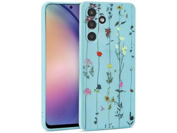 obrazok z galerie Puzdro Tech-Protect Samsung Galaxy A54 5G, Lúčne kvety - modré