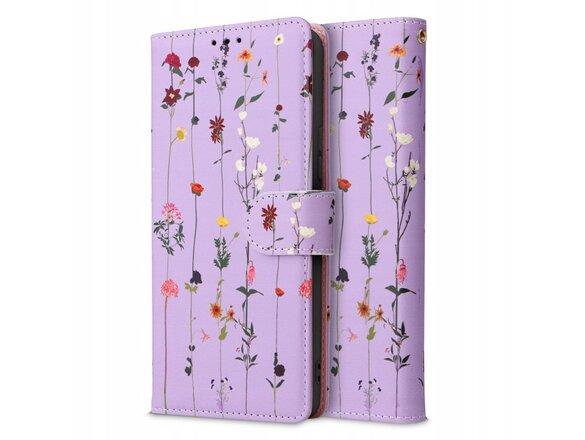 obrazok z galerie Puzdro Tech-Protect Book Samsung Galaxy A54 5G, Lúčne kvety - fialové