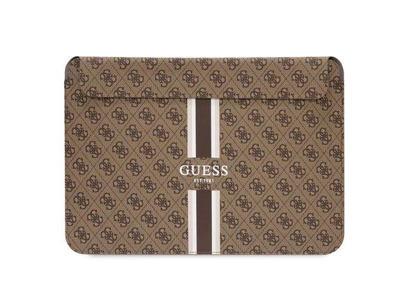 obrazok z galerie Guess PU 4G Printed Stripes Computer Sleeve 16" Brown