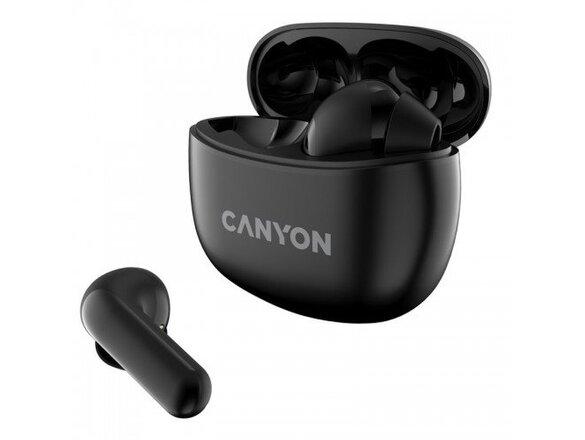 obrazok z galerie Canyon TWS-5, True Wireless slúchadlá v klasickom dizajne, čierne