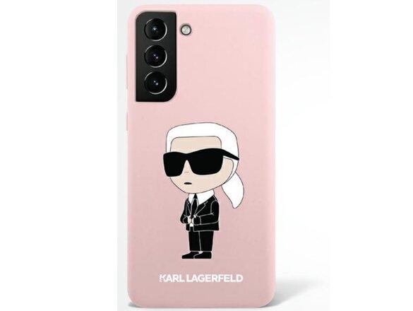 obrazok z galerie Puzdro Karl Lagerfeld Samsung Galaxy S23 KLHCS23SSNIKBCP pink hardcase Silicone Ikonik