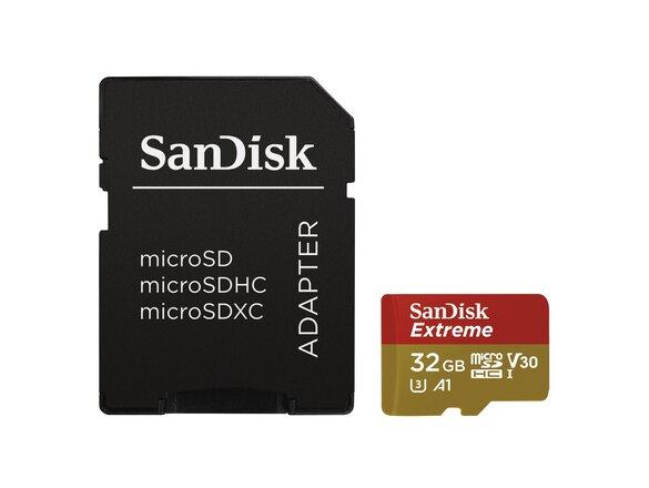 obrazok z galerie SanDisk Extreme microSDHC 32GB 100MB/s + adaptér