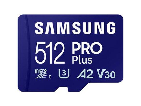 obrazok z galerie Samsung/micro SDXC/512GB/180MBps/Class 10/+ Adaptér/Modrá
