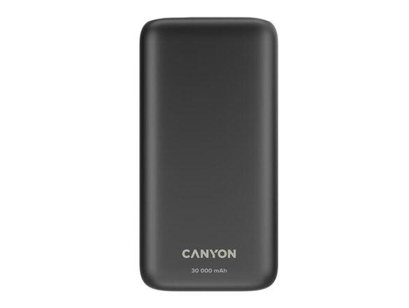 obrazok z galerie Canyon PB-301 Powerbanka, Li-Pol, 30.000 mAh Micro-USB, USB-C, Čierna