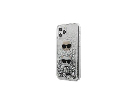 obrazok z galerie Karl Lagerfeld case for iPhone 12 / 12 Pro 6,1&quot; KLHCP12MKCGLSL silver hard case Liquid Glitter
