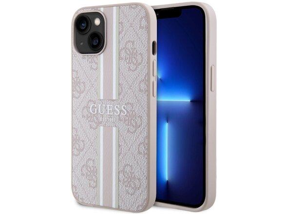 obrazok z galerie Guess case for iPhone 14 Plus 6,7&quot; GUHMP14MP4RPSP pink harcase Magsafe 4G Printed Stripes