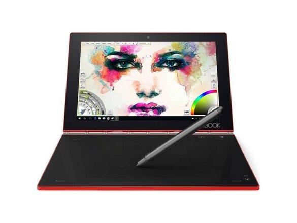 obrazok z galerie Lenovo YogaBook 10" LTE (ZA160157CZ) 4GB/128GB SSD Červený - Trieda A