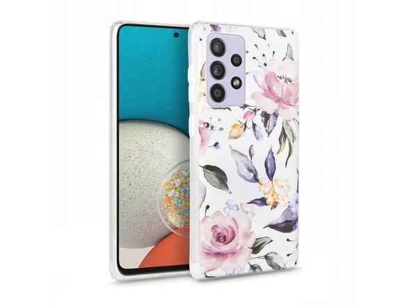 obrazok z galerie Puzdro Tech-Protect Samsung Galaxy A53 5G, kvetinové - biele