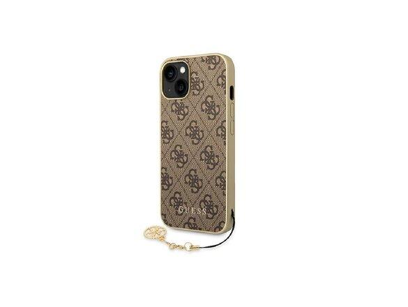 obrazok z galerie Guess case for iPhone 14 6,1&quot; GUHCP14SGF4GBR brown hardcase 4G Charms Collection
