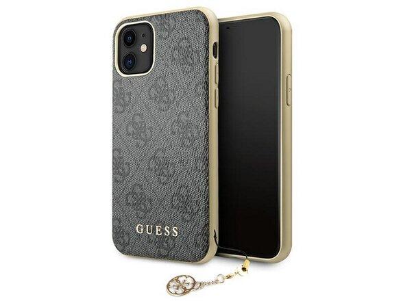 obrazok z galerie Guess case for iPhone 11 GUHCN61GF4GGR gray hard case 4G Charms Collection